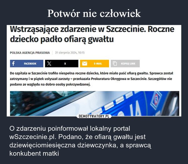 Potwór nie człowiek